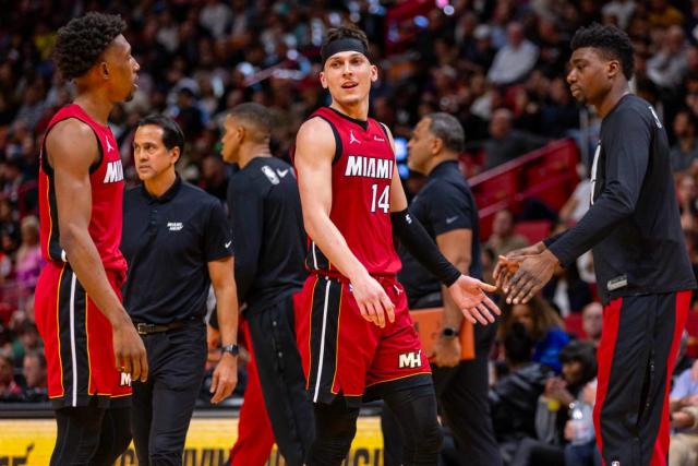 JUST IN: The Miami Heat will let go of Tyler Herro, Nikola Jovic, and three additional players as part of…